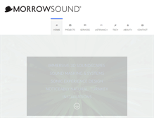 Tablet Screenshot of morrowsound.com